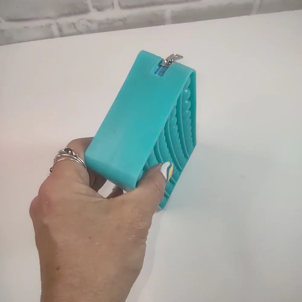 Teal Pop It Fidget Pencil Case